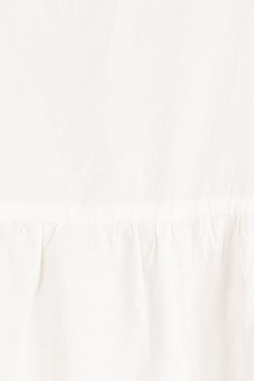 Product shot of the Picnic In The Fields Embroidered Dress in colour Milk (White), detail