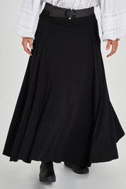 Preloved Lovestruck Swinging Maxi Skirt - Black