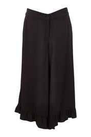 Preloved Ready For Dancing Ruffle Hem Pants - Black