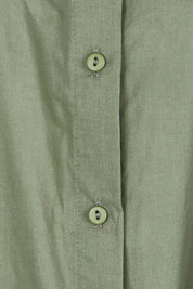 Product shot of the Relaxed Elegance Boyfriend Shirt in colour Khaki (Green), detail