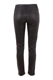 Product shot of the Hot Stuff Coated Jean in colour Black (Black), from the back