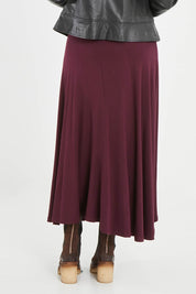 Preloved Love Language Bamboo Maxi Skirt - Merlot