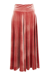Love By Candlelight Velvet Skirt – Dustyrose