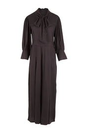 Product shot of the Feeling Super Fine Jumpsuit in colour Black (Black), from the front