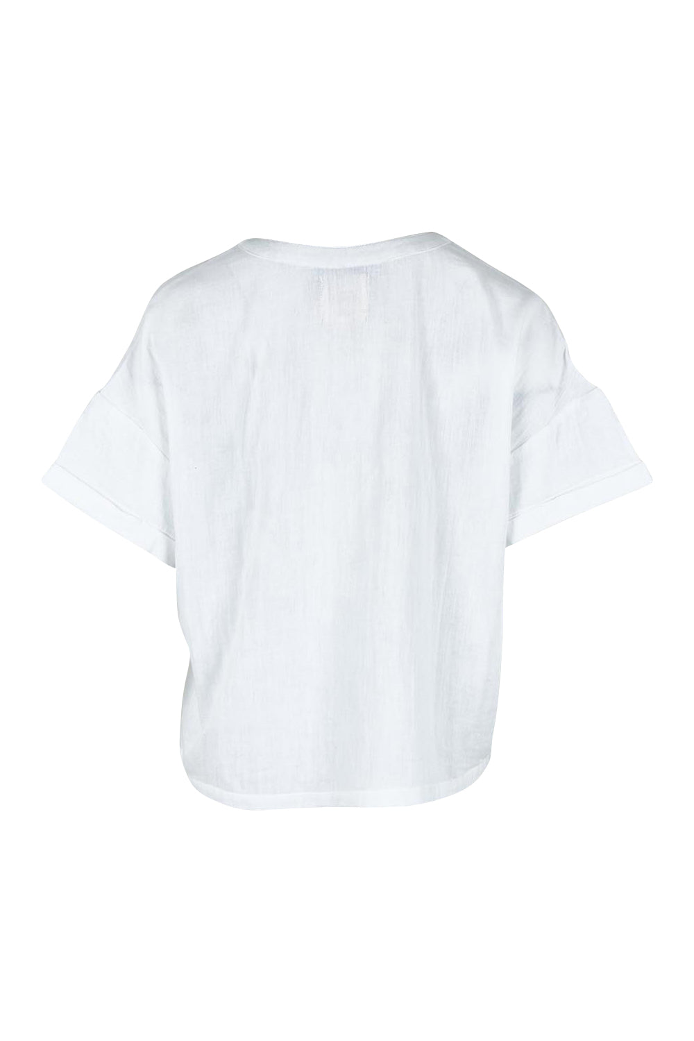 Product shot of the Every Other Day Cotton Blouse in colour White (White), from the back
