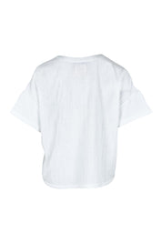 Product shot of the Every Other Day Cotton Blouse in colour White (White), from the back