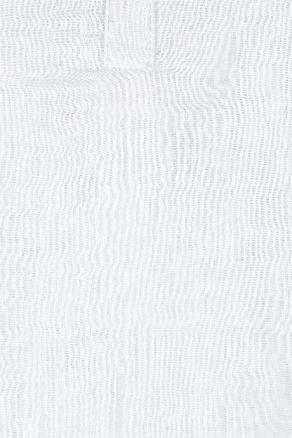 Product shot of the Every Other Day Cotton Blouse in colour White (White), detail