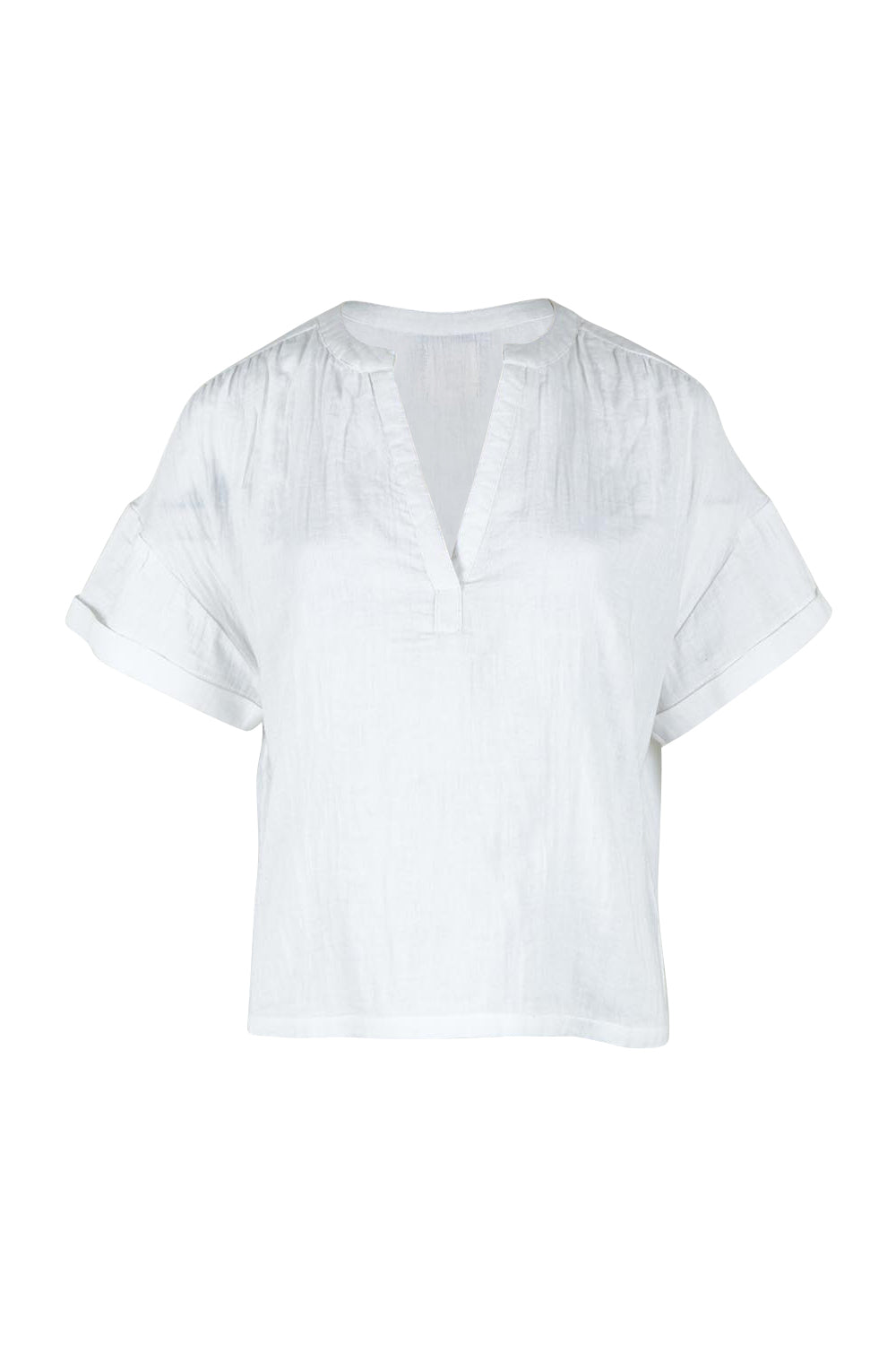 Product shot of the Every Other Day Cotton Blouse in colour White (White), from the front