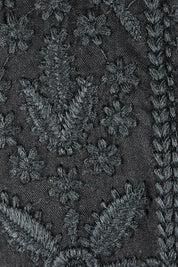 Product shot of the Perfect Dream Cotton Maxi Dress in colour Black (Black), detail