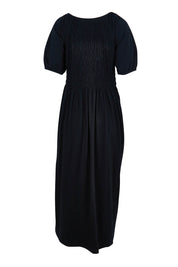 Product shot of the Casual Friday Dress in colour Black (Black), from the back