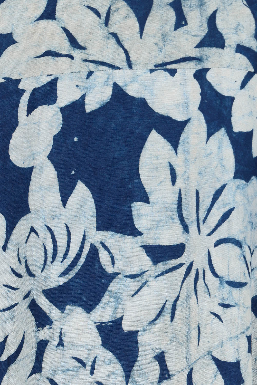 Product shot of the Beautiful Travels Dress in colour Dabufleur (Blue), detail