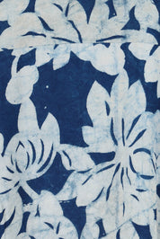 Product shot of the Beautiful Travels Dress in colour Dabufleur (Blue), detail