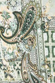 Product shot of the All I Need Is You Mid Sleeve Dress in colour Mintpatch (Green), detail
