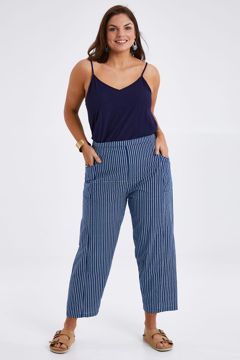 Preloved Relaxed Vibes Cotton Pants - Indigo