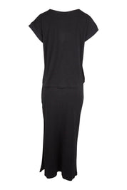 Product shot of the Coffee Run Skirt Set in colour Black (Black), from the back