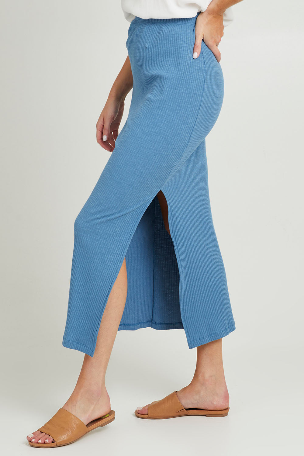 Preloved Coffee Run Skirt Set - Blue