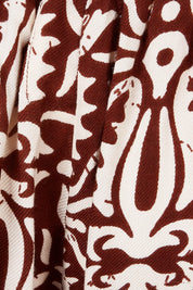 Product shot of the Swept Away By You Pant in colour Tribe, detail