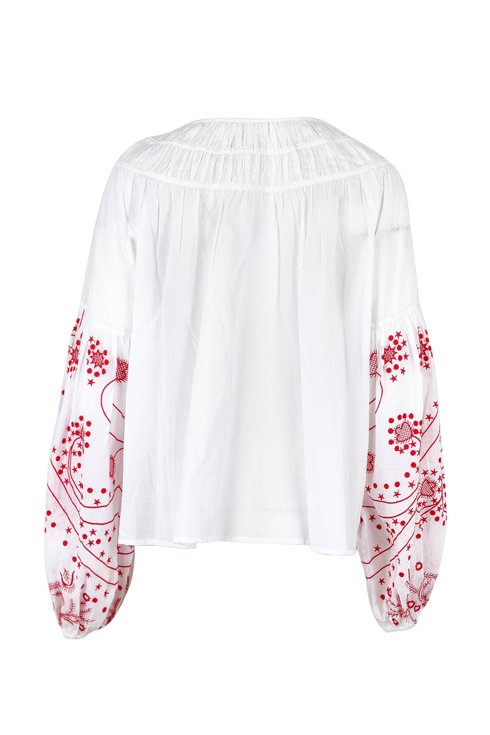 Preloved Light And Easy Cotton Blouse - Whitered