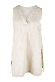 Preloved Summer Daze Tank - Taupewhite