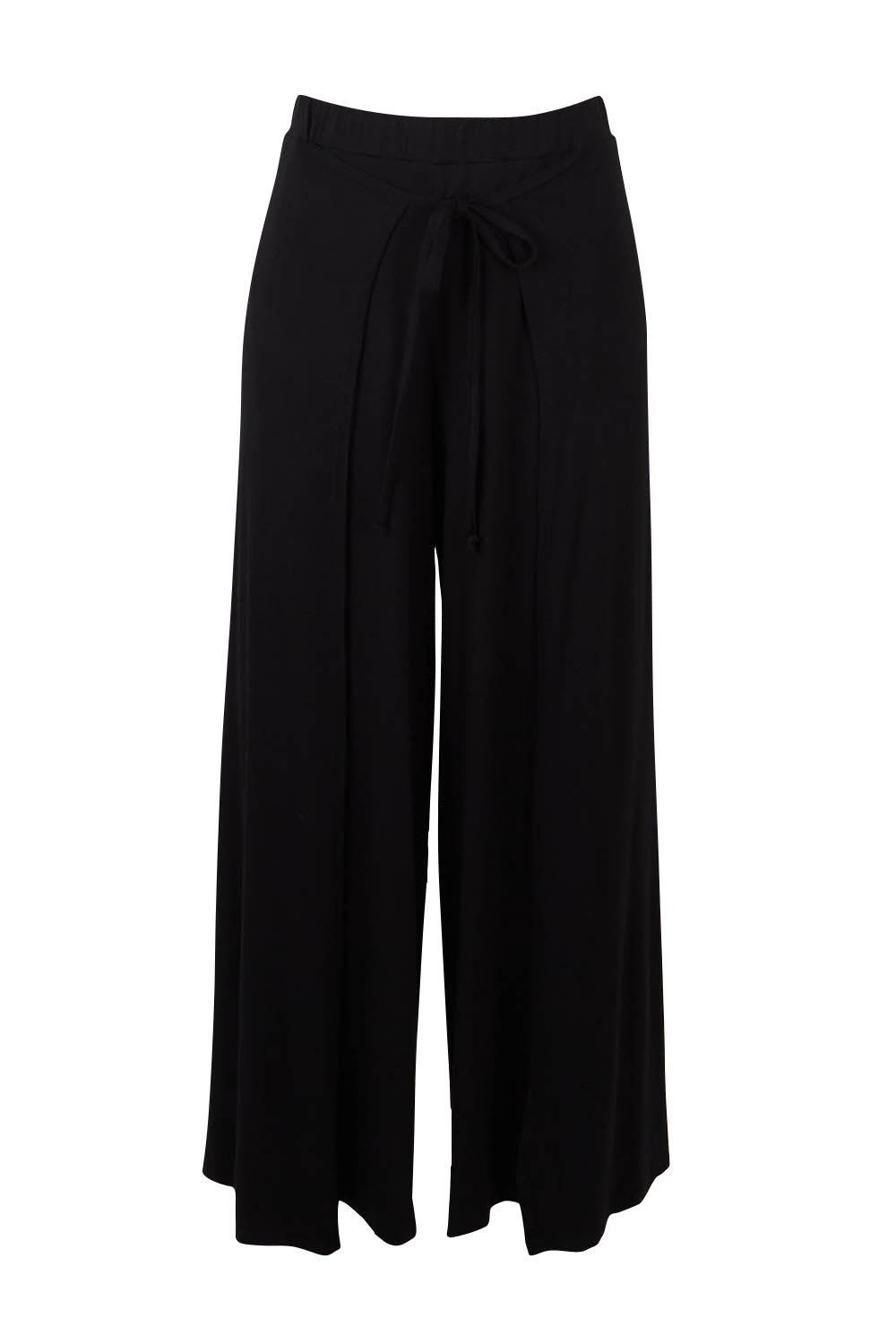 Product shot of the All For You Wrap Pants in colour Black (Black), from the front