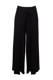 Product shot of the All For You Wrap Pants in colour Black (Black), from the front