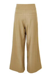 Product shot of the High Flying Wide Leg Pants in colour Pumice, from the back