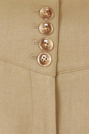 Product shot of the High Flying Wide Leg Pants in colour Pumice, detail
