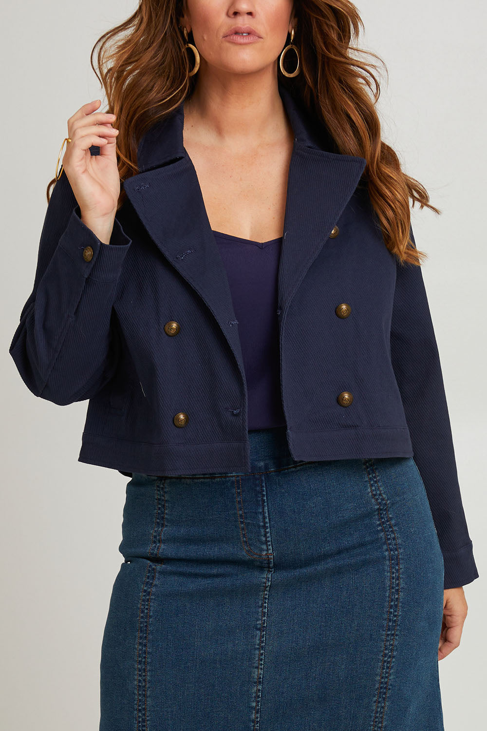 Preloved Coffee Date Jacket - Navy