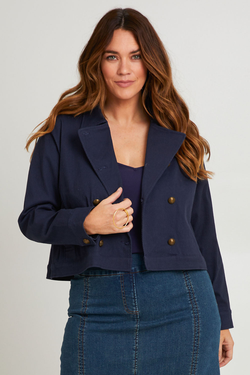 Preloved Coffee Date Jacket - Navy