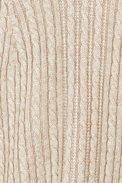 Product shot of the Ready And Cable Jumper in colour Sand, detail