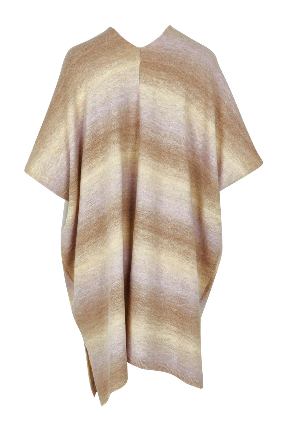 Product shot of the Mountain Fields Cardi in colour Sunset (Pink), from the back