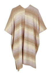 Product shot of the Mountain Fields Cardi in colour Sunset (Pink), from the back