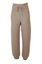 Product shot of the Comfort Factor Moss Stitch Pant in colour Gumnut, from the front