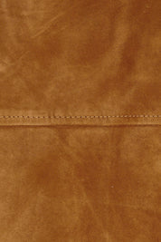 Product shot of the Come As You Are Suede Jacket in colour Tan, detail