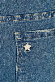 Product shot of the For All The Days Jeans in colour Denim (Blue), detail