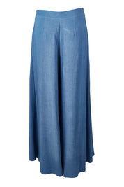 Product shot of the Easy Days Wide Leg Pants in colour Indigo (Blue), from the back