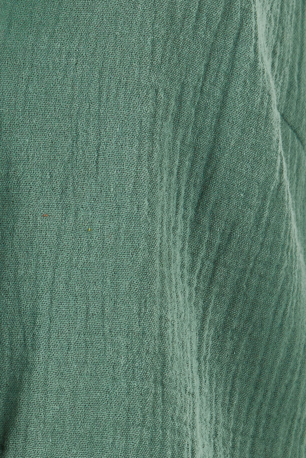 Product shot of the To Be Loved Cotton Slouch Vest in colour Khaki (Green), detail