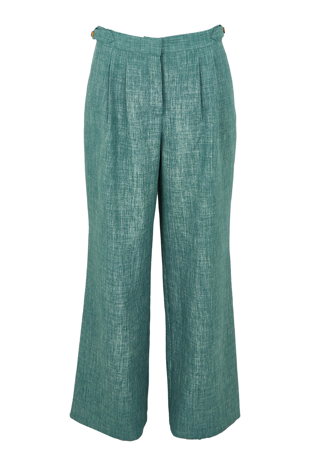 Product shot of the Blazing Trails Pants in colour Duskgreen (Green), from the front
