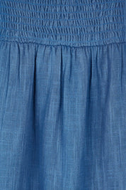 Product shot of the Feels Like Sunshine Cotton Dress in colour Dutchblue (Blue), detail