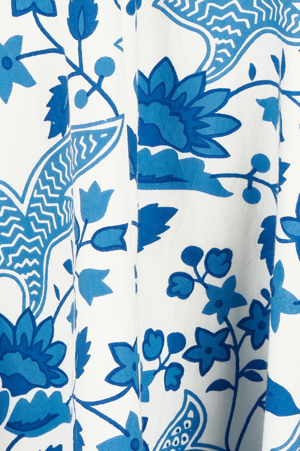 Product shot of the Summer Fun Cotton Maxi Dress in colour Bluefleur (Blue), detail