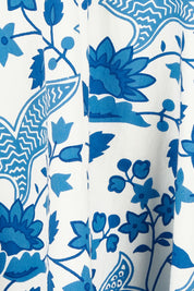 Product shot of the Summer Fun Cotton Maxi Dress in colour Bluefleur (Blue), detail
