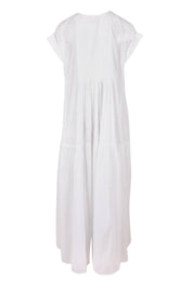 Product shot of the Love Story Cotton Maxi Dress in colour White (White), from the back