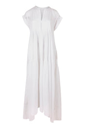 Product shot of the Love Story Cotton Maxi Dress in colour White (White), from the front