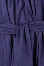 Product shot of the Dream Daze Cotton Maxi Dress in colour Deepblue (Blue), detail