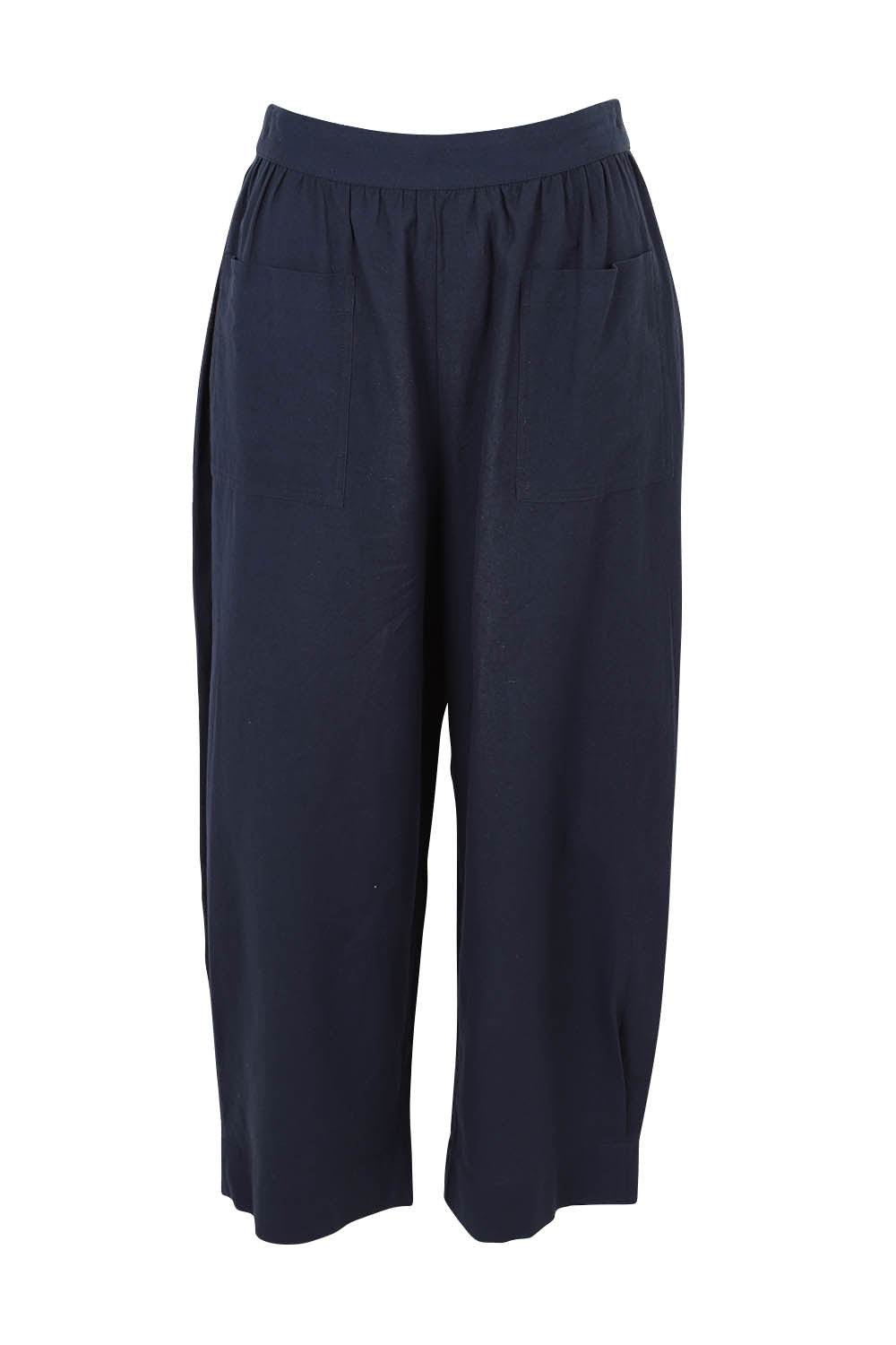 Product shot of the You Had Me At First Glance Pants in colour Indigo (Blue), from the front