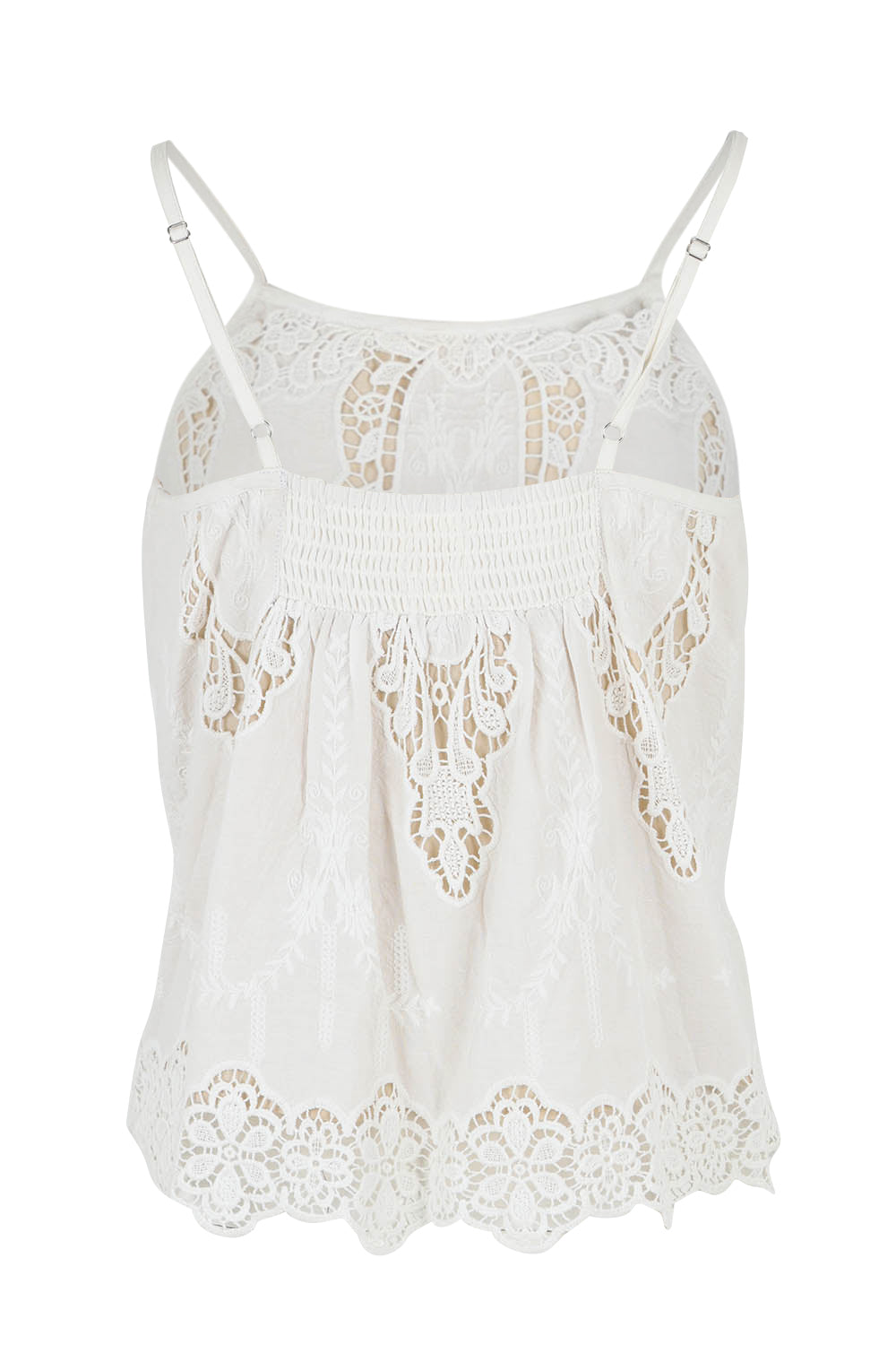 Product shot of the Sweet Feels Cotton Cami in colour Milk, from the back