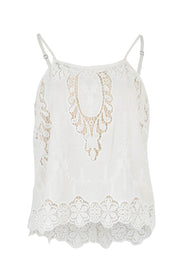 Product shot of the Sweet Feels Cotton Cami in colour Milk, from the front