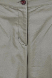 Product shot of the Need You In My Life Cropped Pants - Sage in colour Sage, showing detail