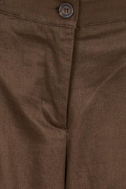 Product shot of the Need You In My Life Pants - Cocoa in colour Cocoa, showing detail