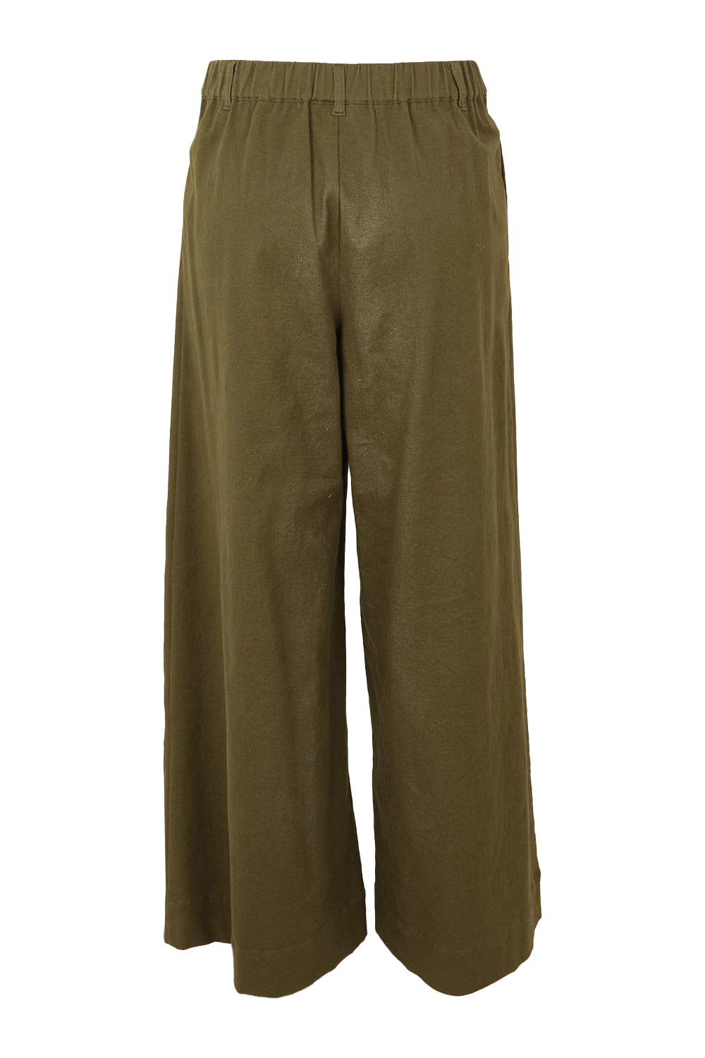 Product shot of the Need You In My Life Pants in colour Moss (Green), from the back